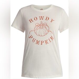 White 'Howdy Pumpkin' Short Sleeve Tee